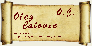 Oleg Ćalović vizit kartica